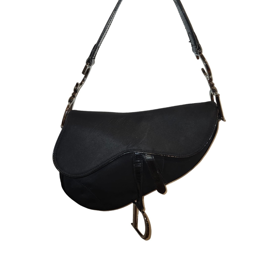 Black  Dior Saddle Bag